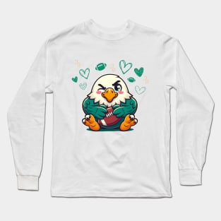 Cute Kawaii Philadelphia Eagles Love Long Sleeve T-Shirt
